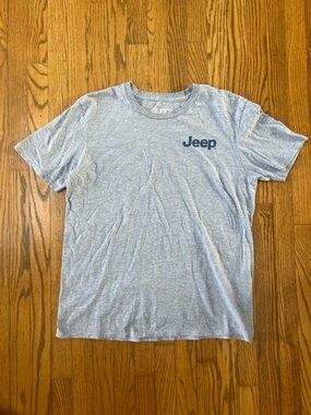Jeep Light Gray Short Sleeve Logo Tee